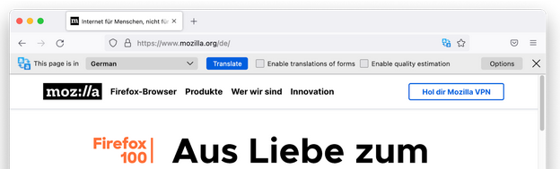 Firefox Translations è qui per esser testato