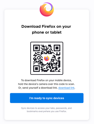 Firefox on phone or tablet